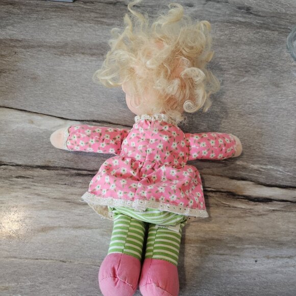 Vintage 1975 Mattel Baby Beans Blond Doll Girl Pink Dress Missing Kitty 11" 70s - Picture 8 of 12